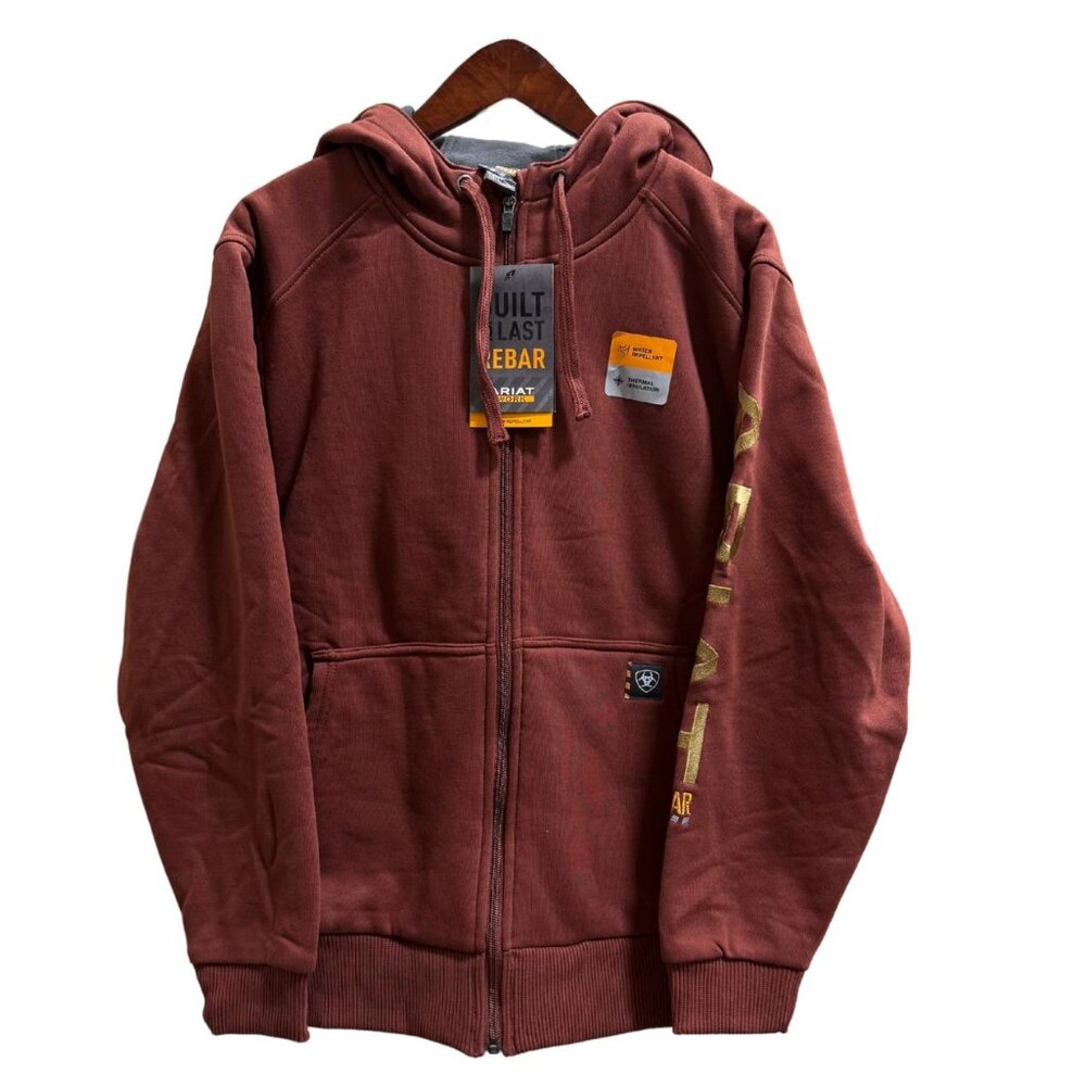 Ariat Men's Rebar All Weather Full Zip Hoodie NWT
